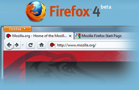 Mozilla Firefox 4.0 Beta 8. La versione beta 8 permette