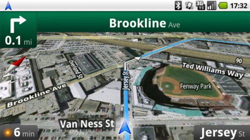 Google: Google Maps Navigation un sistema di navigazione stradale gratuito